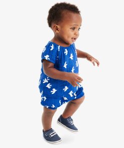 Baby gauze 2-piece set in bluejay buddies