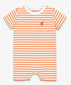 Baby embroidered stripe pocket shortie