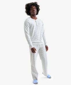 Adult wide leg PJ pant in stripe (unisex fit)